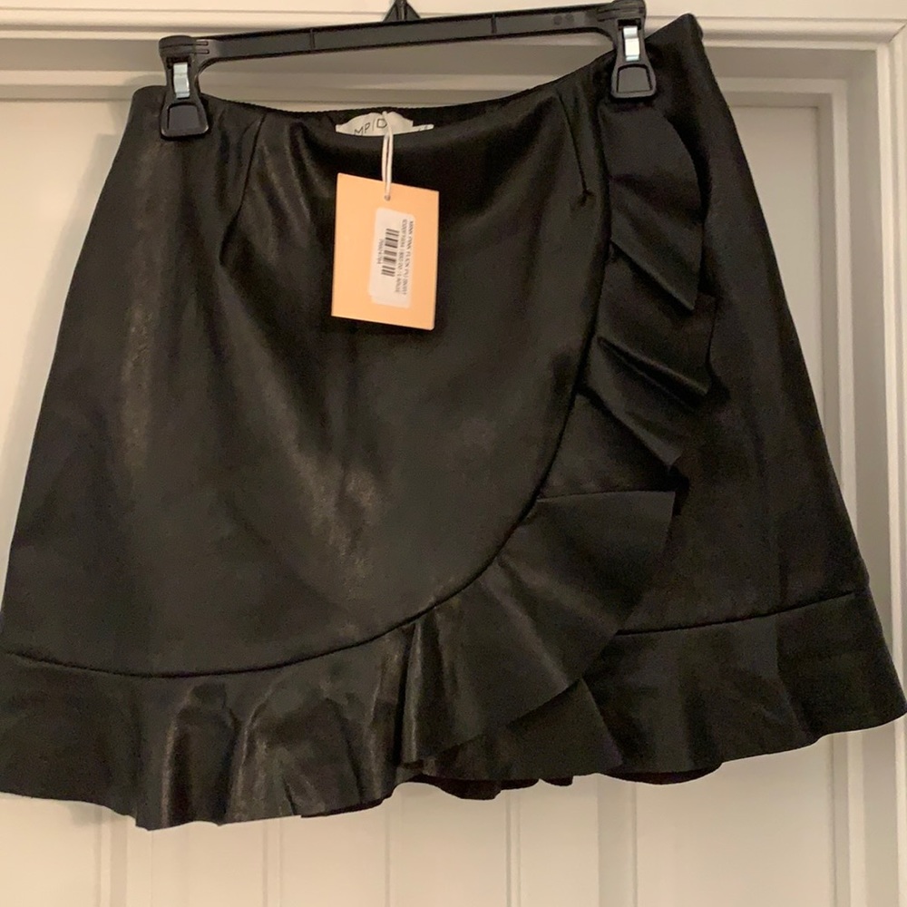 Mink Pink Leather Skirt
